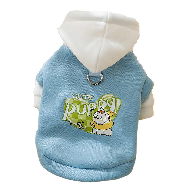 Cute Puppy Graphic Hoodie for Dogs & Cats | Autumn/Winter