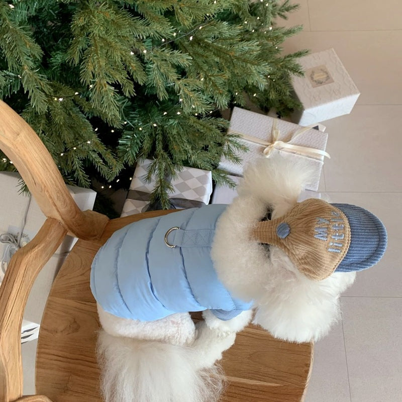 Padded Cotton Coat with Leash Ring | Small Dogs & Cats | 5 Colours | XS–XL