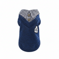 FurlyTails Cosy Wool Dog Hoodie | Blue & Grey | Sizes S–XXL
