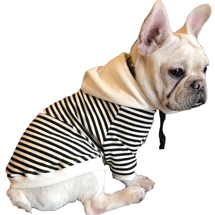Matching Stripe Hoodie Set | Pet & Owner | Dogs & Cats | Black & Khaki