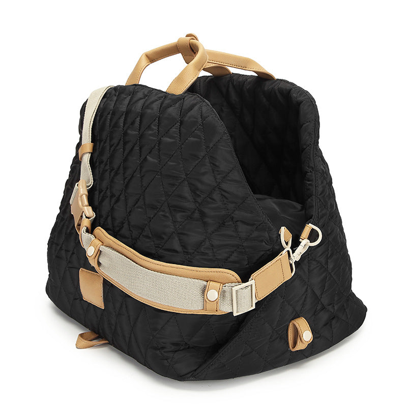 FurlyTails Outdoor Pet Carrier Handbag | Stylish Cat & Small Dog Travel Bag