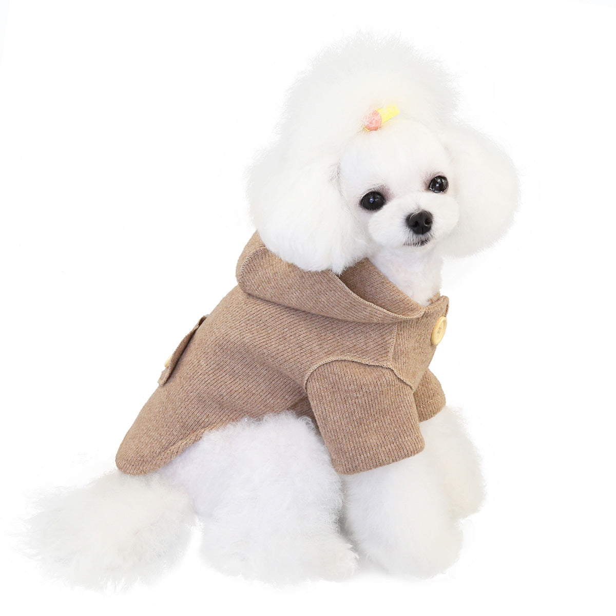 Cosy Woolen Two-Legged Coat for Dogs | Beige, Brown & Grey Blue | S–XXL