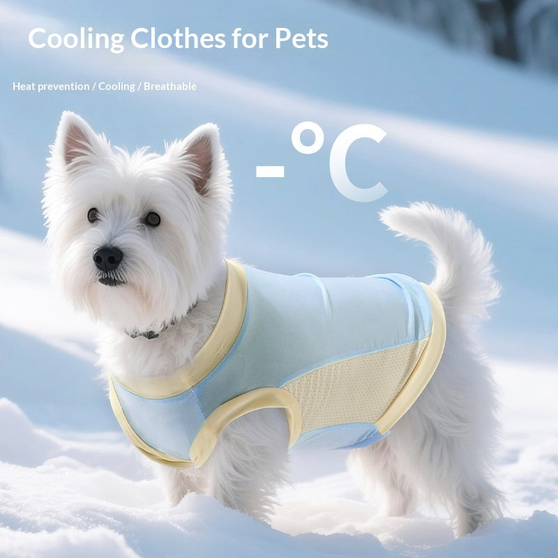 Ice Silk Sun Protection Pet Vest — Cool Summer Style for Cats & Dogs