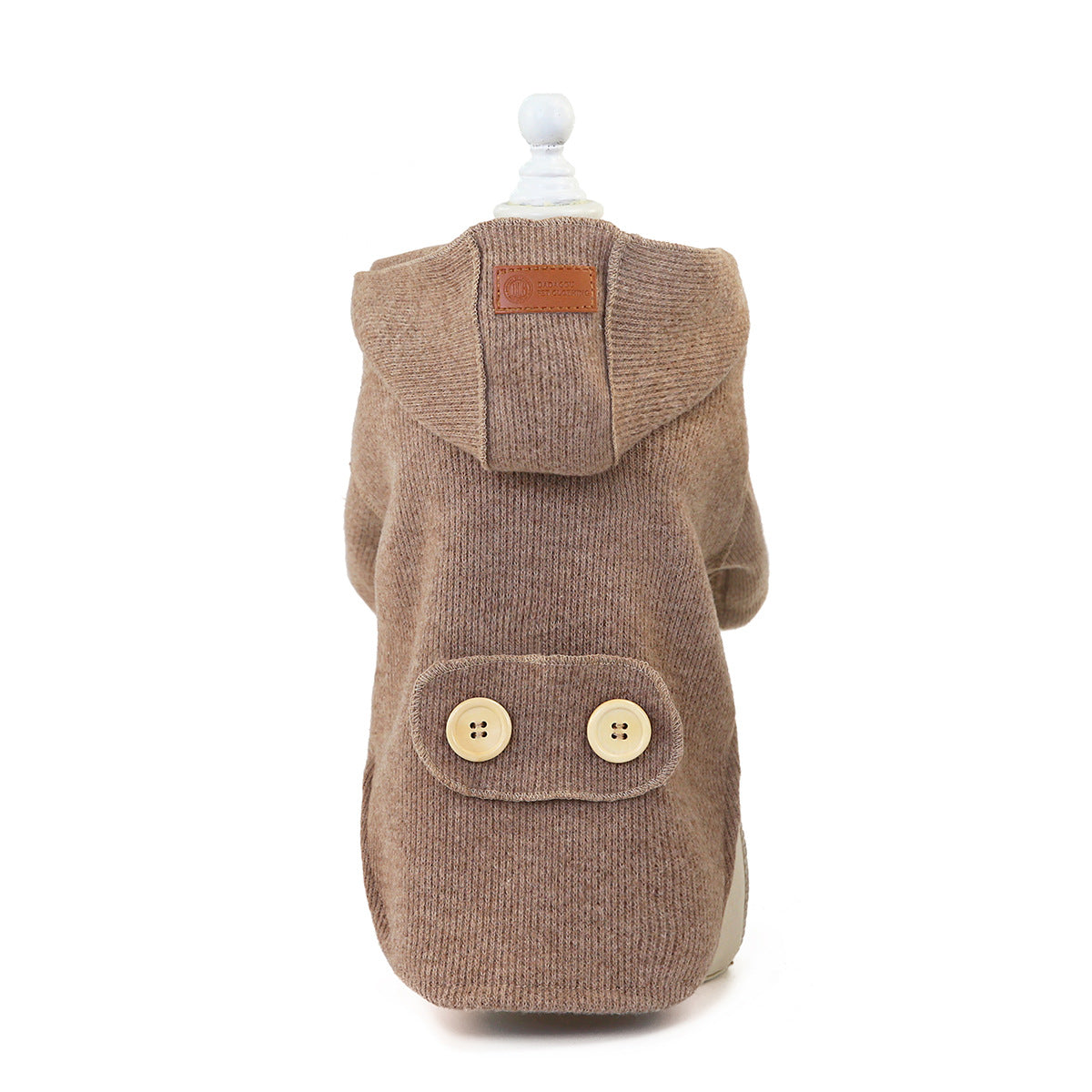 Cosy Woolen Two-Legged Coat for Dogs | Beige, Brown & Grey Blue | S–XXL