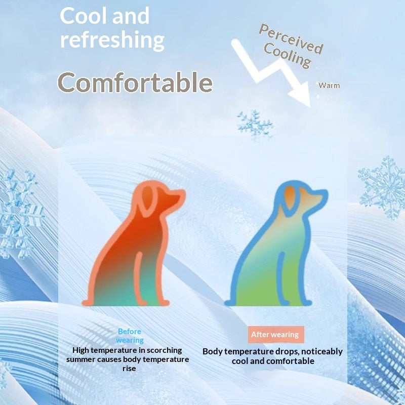 Ice Silk Sun Protection Pet Vest — Cool Summer Style for Cats & Dogs