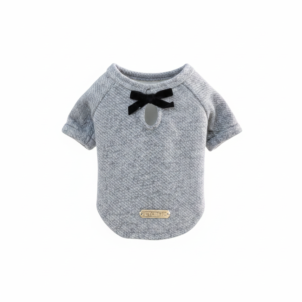 FurlyTails Bow Tie Dog T-Shirt | Cotton Pet Top