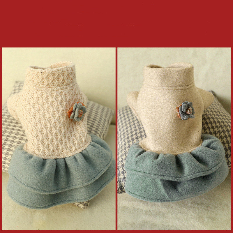 Casual Knit Pet Dress | Dogs & Cats | White | XS–XL