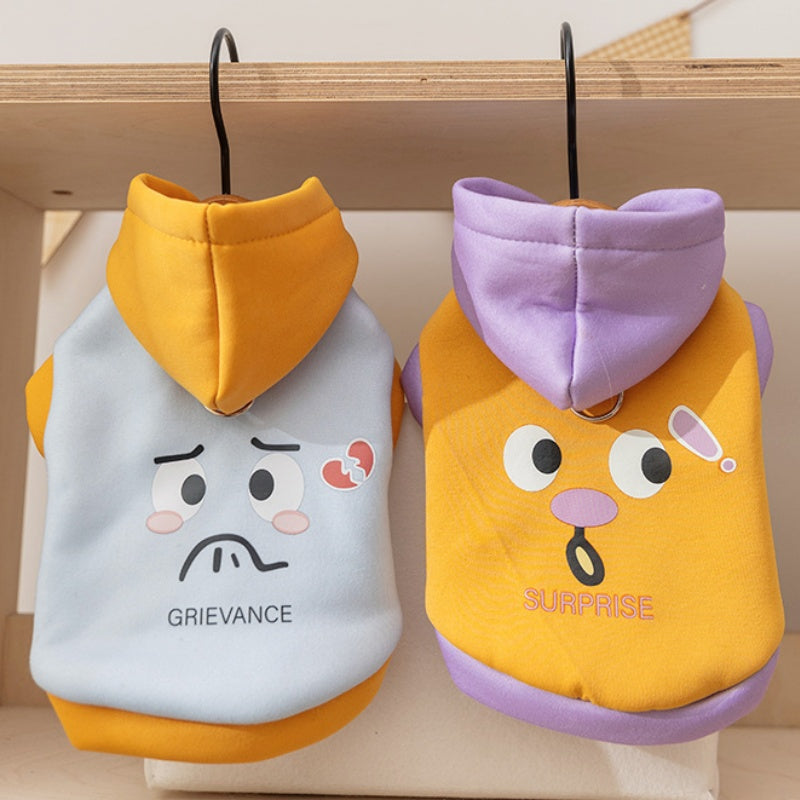 Korean Bear Thin Fleece Hoodie for Dogs & Cats | Grievance & Surprise | Autumn/Winter