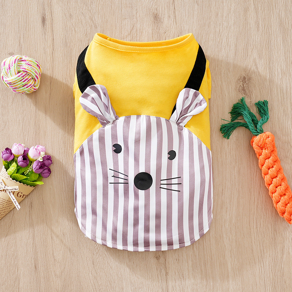 Cartoon Print Pet Overall Suit | Dogs & Cats | Multiple Colours | S–XXL