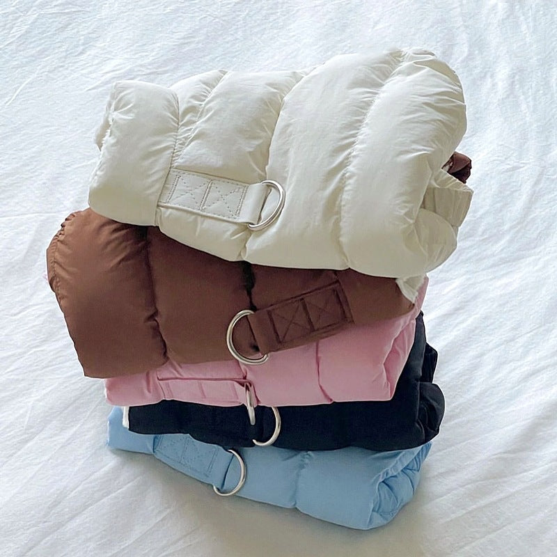 Padded Cotton Coat with Leash Ring | Small Dogs & Cats | 5 Colours | XS–XL