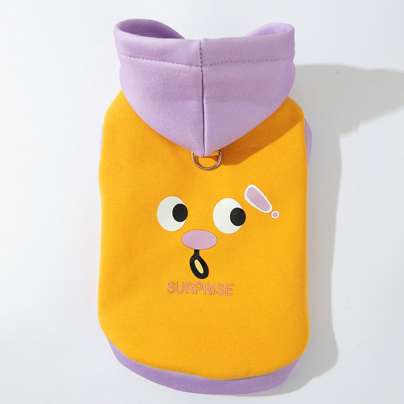 Korean Bear Thin Fleece Hoodie for Dogs & Cats | Grievance & Surprise | Autumn/Winter