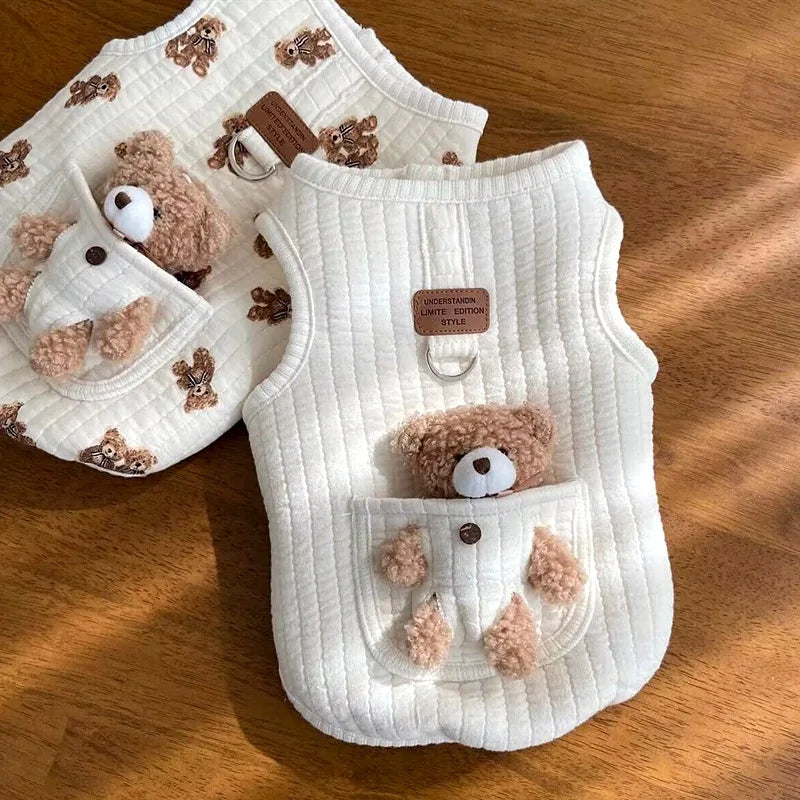 Cartoon Print Soft Vest Harness for Small Dogs & Cats