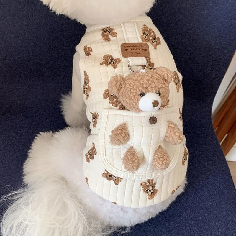 Cartoon Print Soft Vest Harness for Small Dogs & Cats