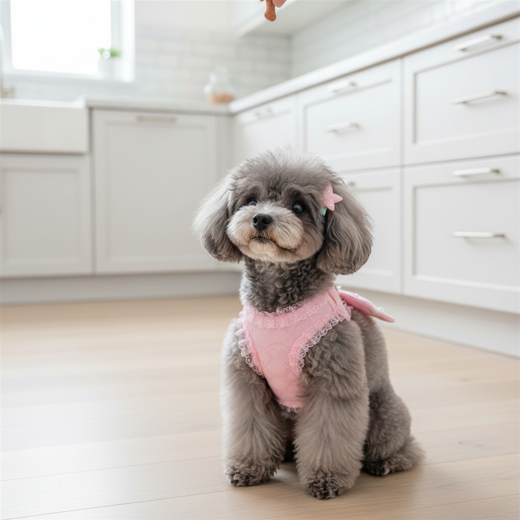 Angel Wing Pearl Harness & Leash Set | Small Dogs & Cats
