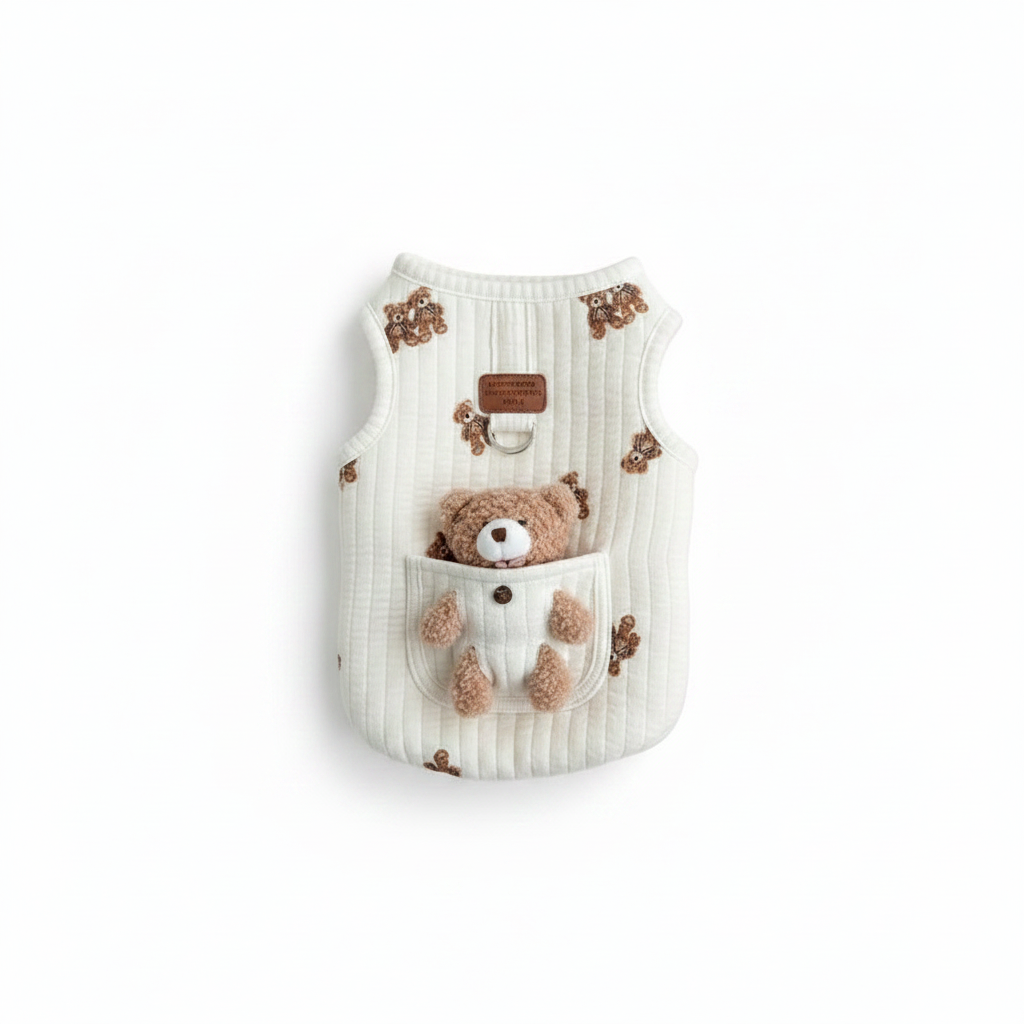 Cartoon Print Soft Vest Harness for Small Dogs & Cats