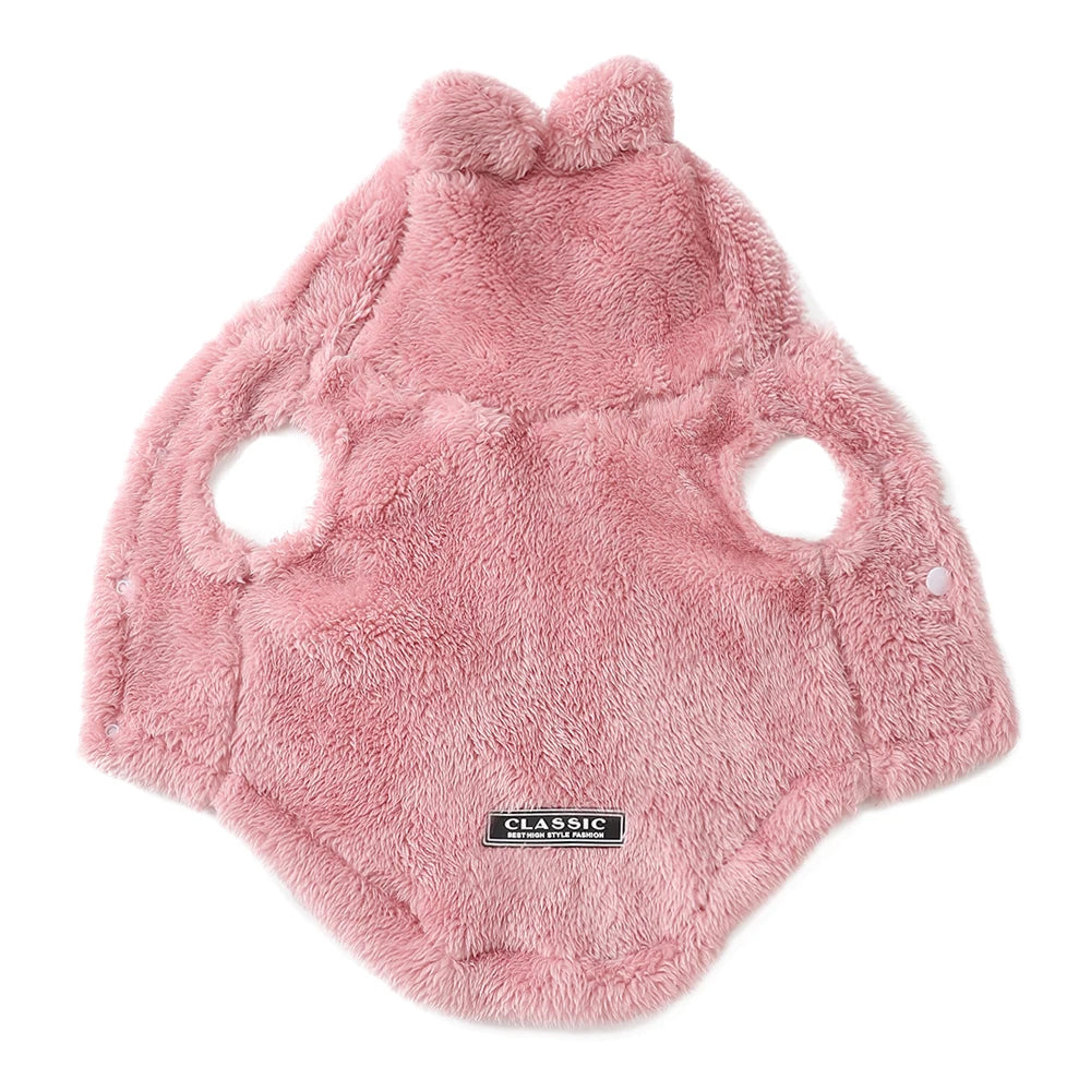 Warm Fleece Hoodie Sweater for Dogs & Cats – 3 Colours | XS–XL