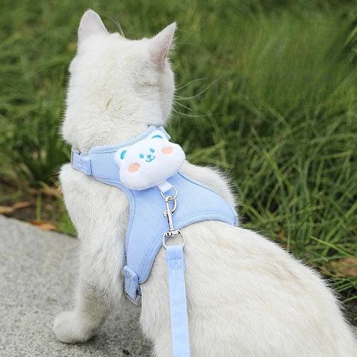 Adjustable Cat Harness & Leash Set | Cats, Kittens & Small Dogs
