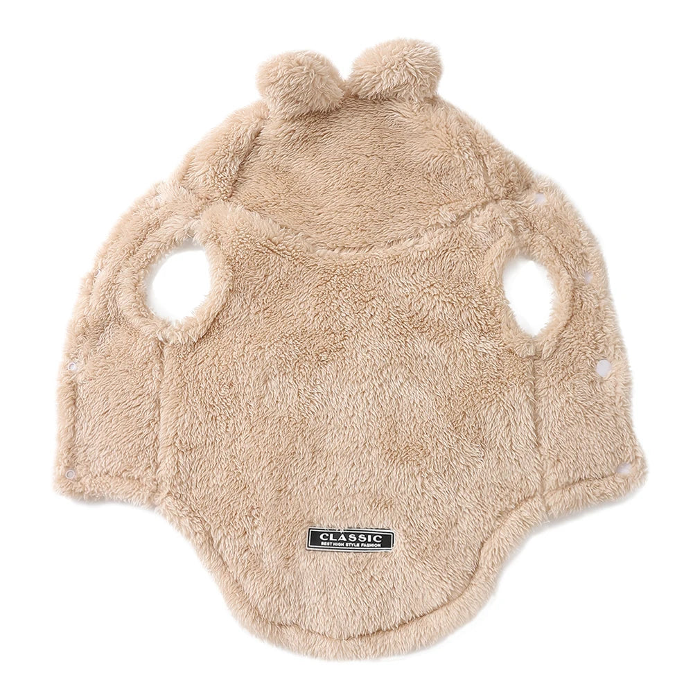 Warm Fleece Hoodie Sweater for Dogs & Cats – 3 Colours | XS–XL