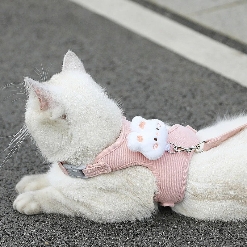 Adjustable Cat Harness & Leash Set | Cats, Kittens & Small Dogs