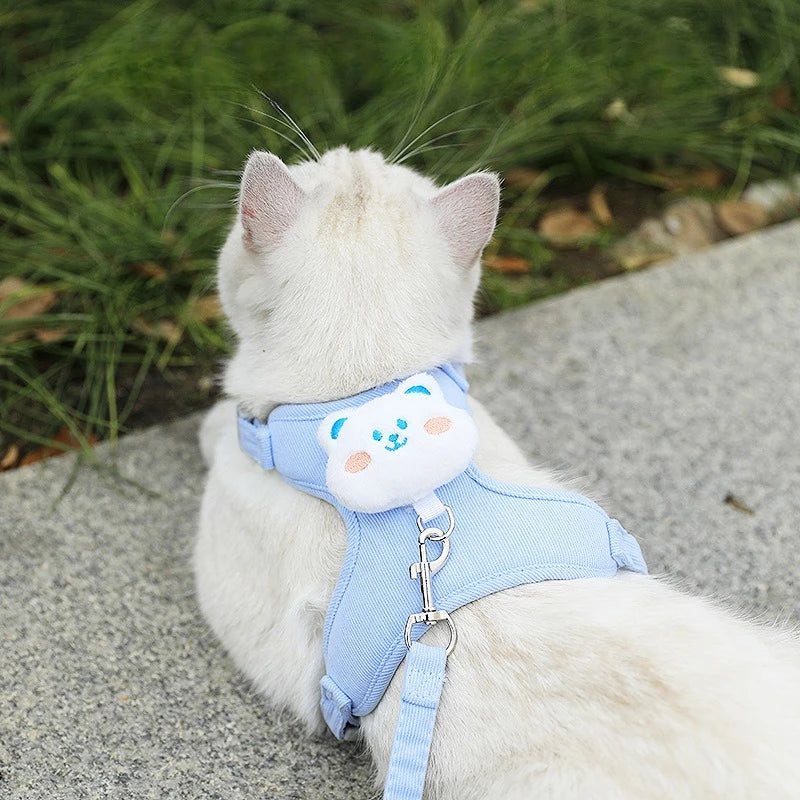 Adjustable Cat Harness & Leash Set | Cats, Kittens & Small Dogs