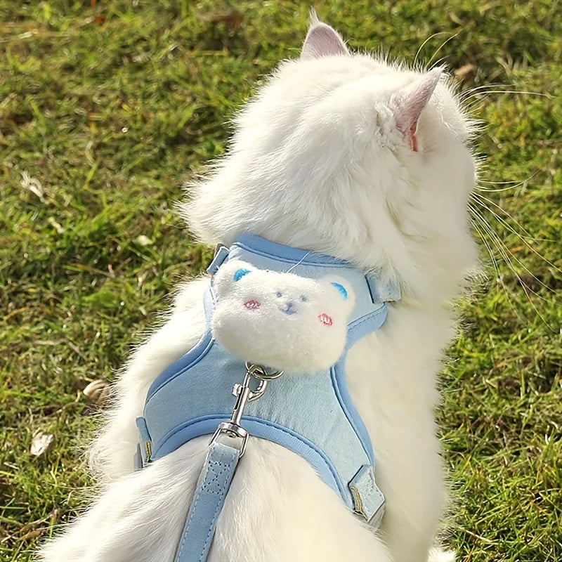 Adjustable Cat Harness & Leash Set | Cats, Kittens & Small Dogs