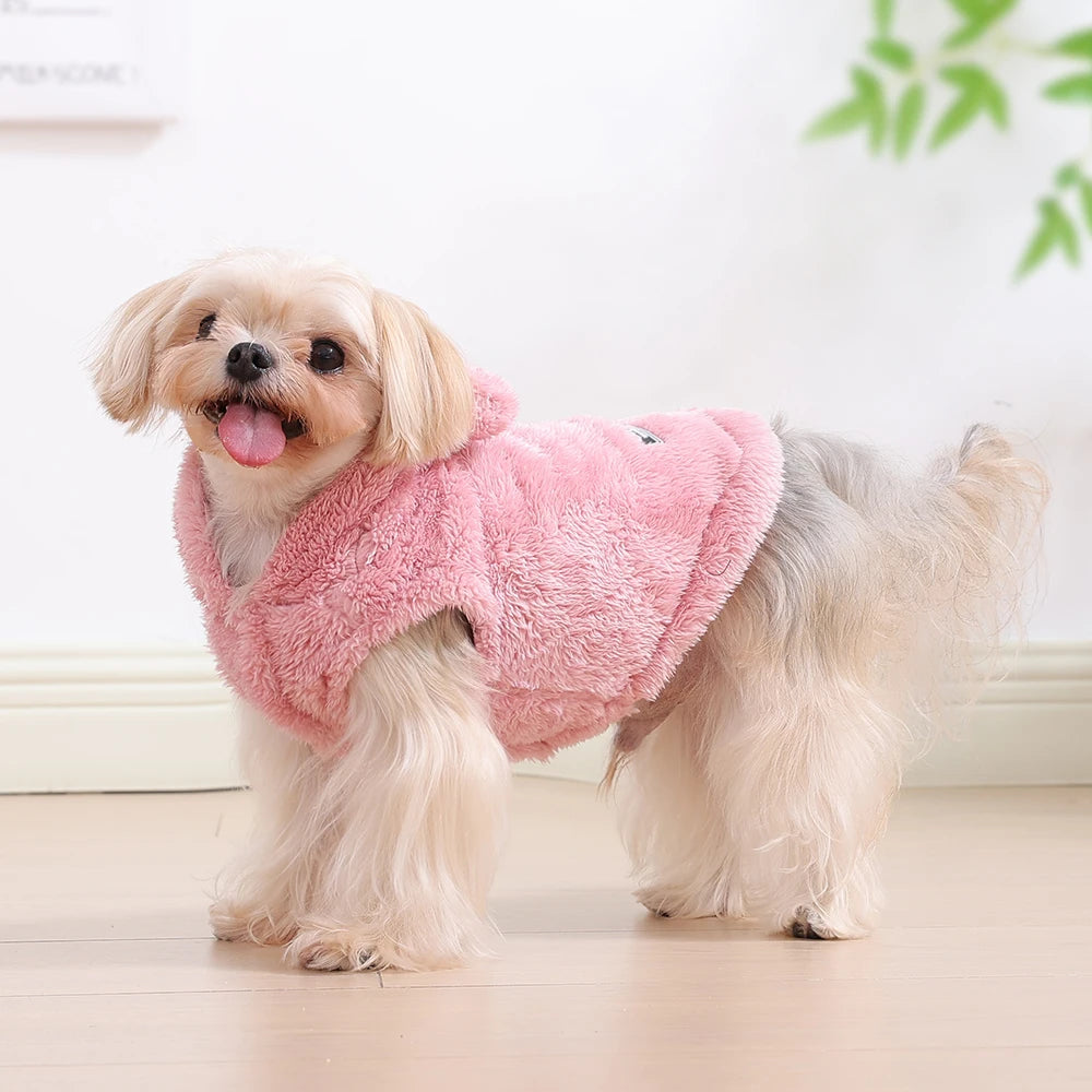 Warm Fleece Hoodie Sweater for Dogs & Cats – 3 Colours | XS–XL
