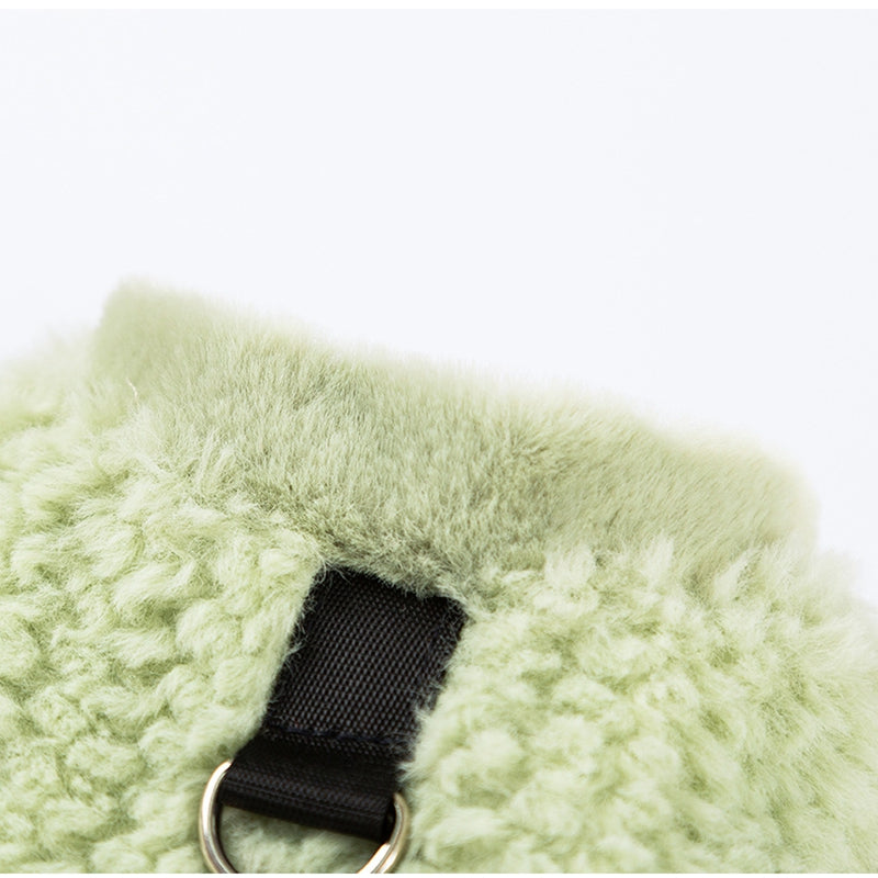 Fuzzy Fleece Pet Vest with Leash Ring | Dogs & Cats | Autumn/Winter