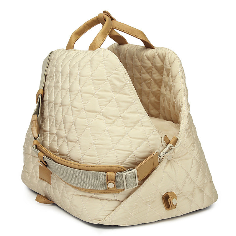 FurlyTails Outdoor Pet Carrier Handbag | Stylish Cat & Small Dog Travel Bag