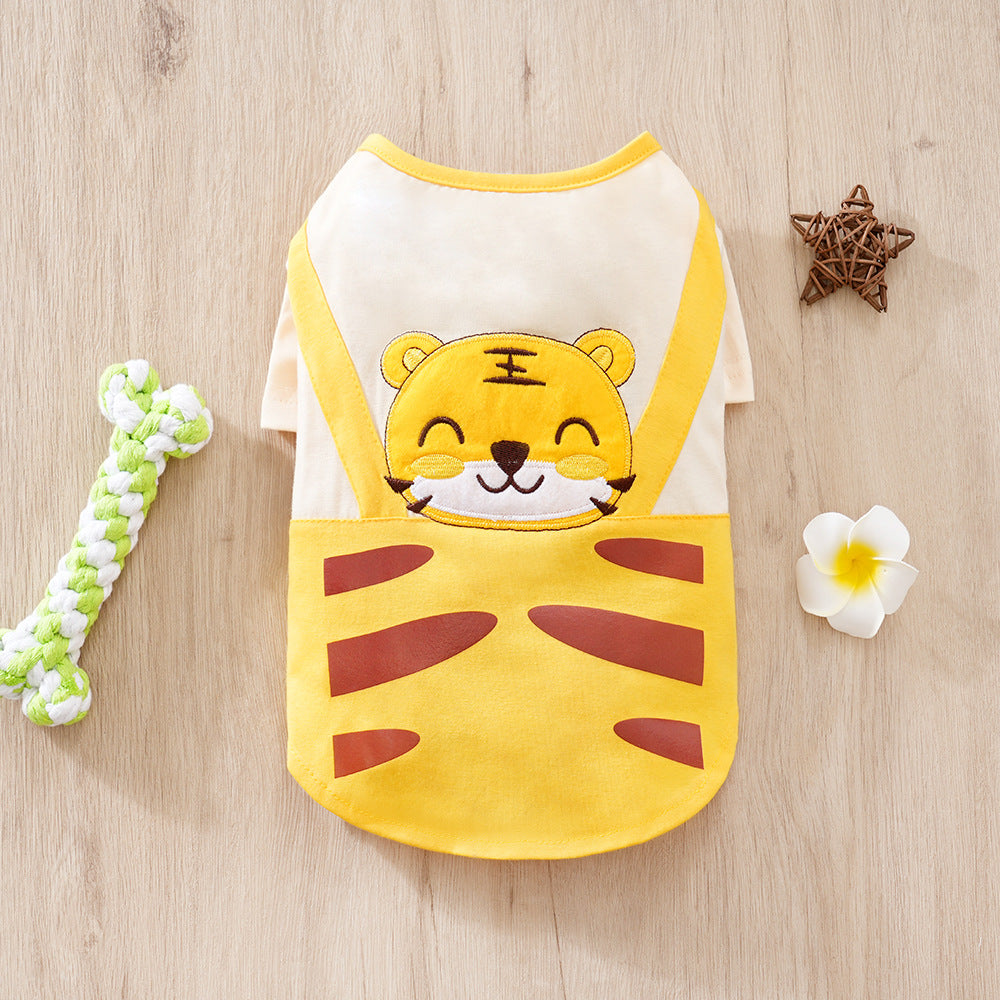 Cartoon Print Pet Overall Suit | Dogs & Cats | Multiple Colours | S–XXL