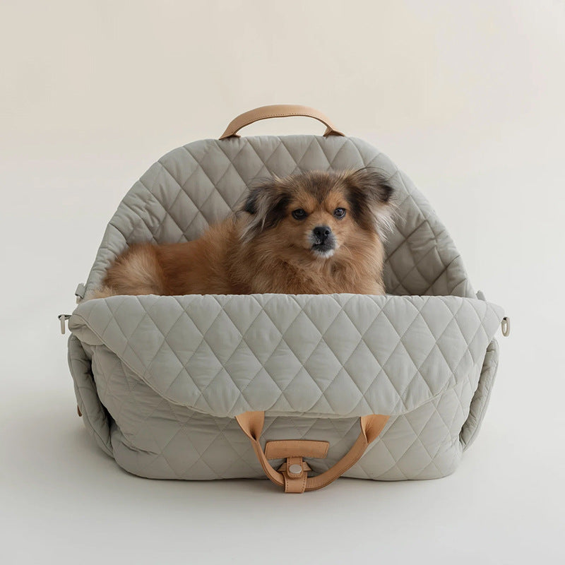 FurlyTails Outdoor Pet Carrier Handbag | Stylish Cat & Small Dog Travel Bag