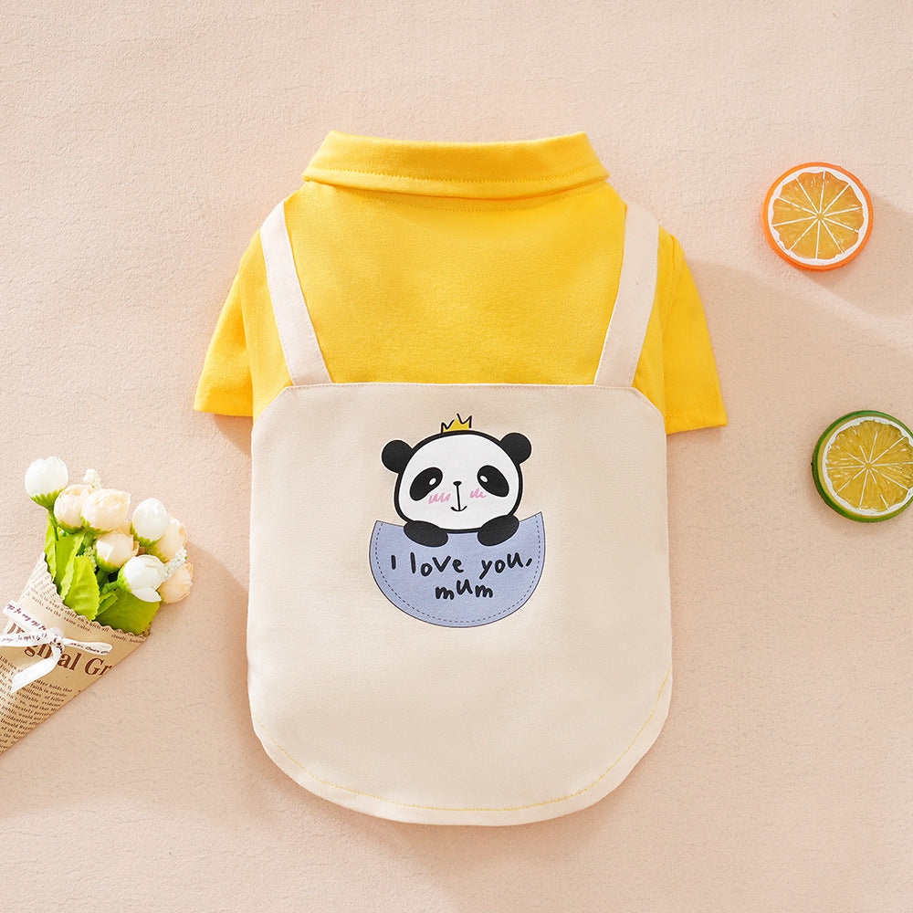 Cartoon Print Pet Overall Suit | Dogs & Cats | Multiple Colours | S–XXL