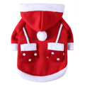 Festive Elk Reindeer Pet Outfit — Cosy Coral Fleece for Dogs & Cats