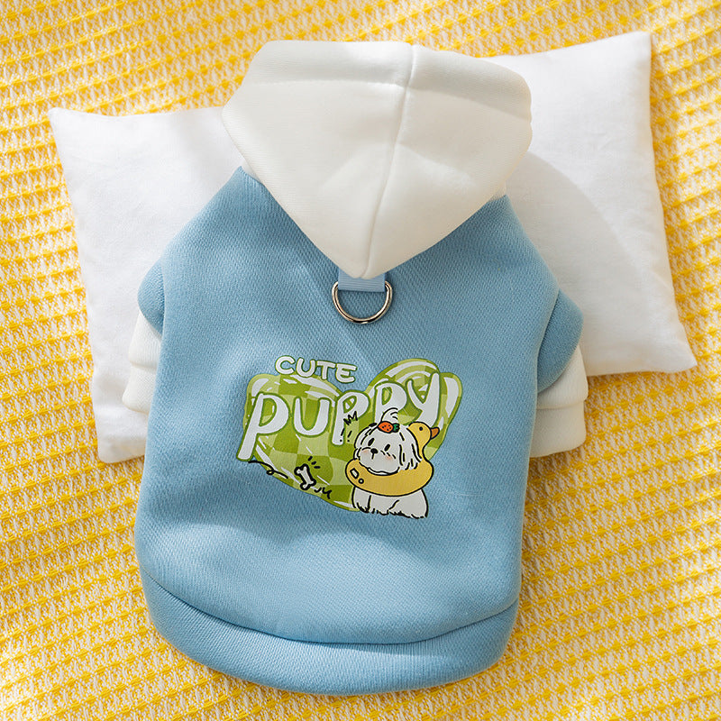 Cute Puppy Graphic Hoodie for Dogs & Cats | Autumn/Winter